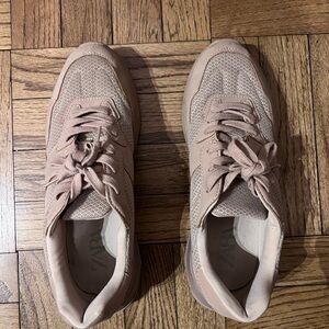Zara Women's Beige Lace-Up Sneakers